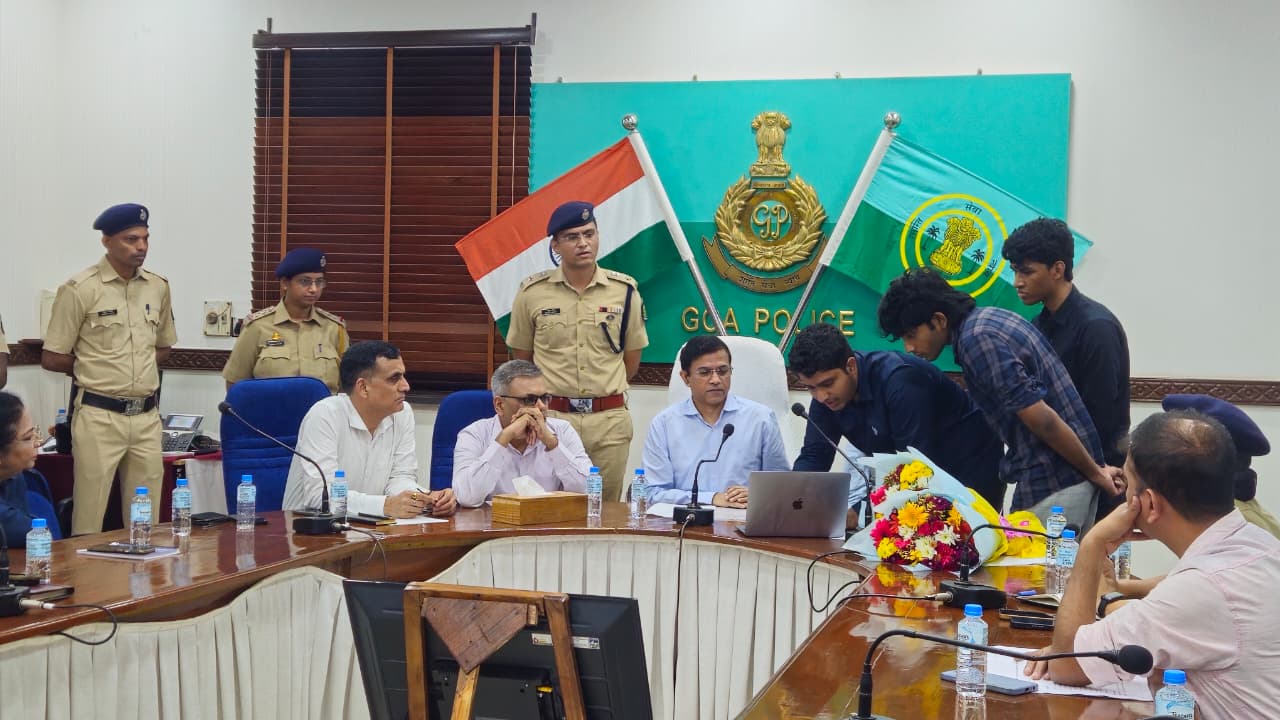 Presenting at Goa Police HQ